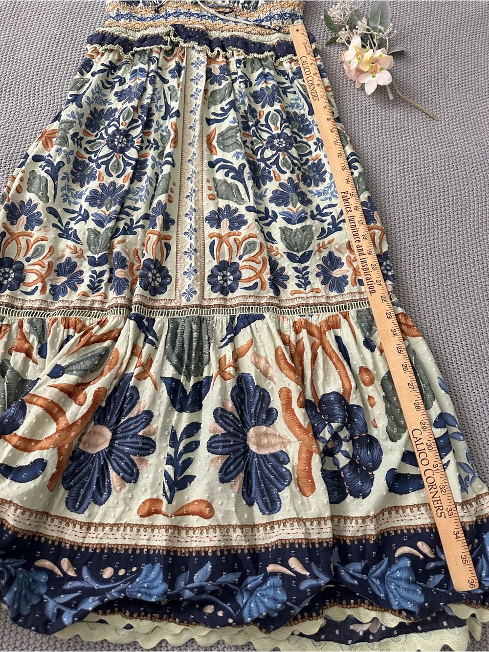 FARM RIO Ocean Tapestry Maxi Dress Large - Picture 8 of 12